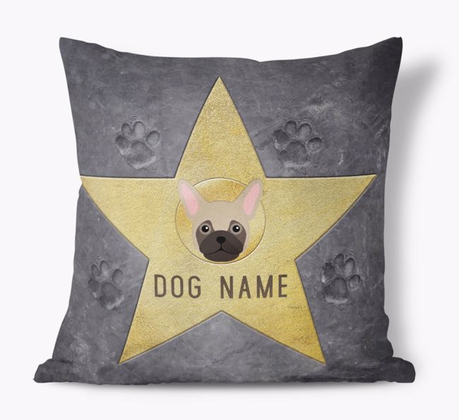 Star of Fame: Personalized {breedFullName} Soft Touch Pillow